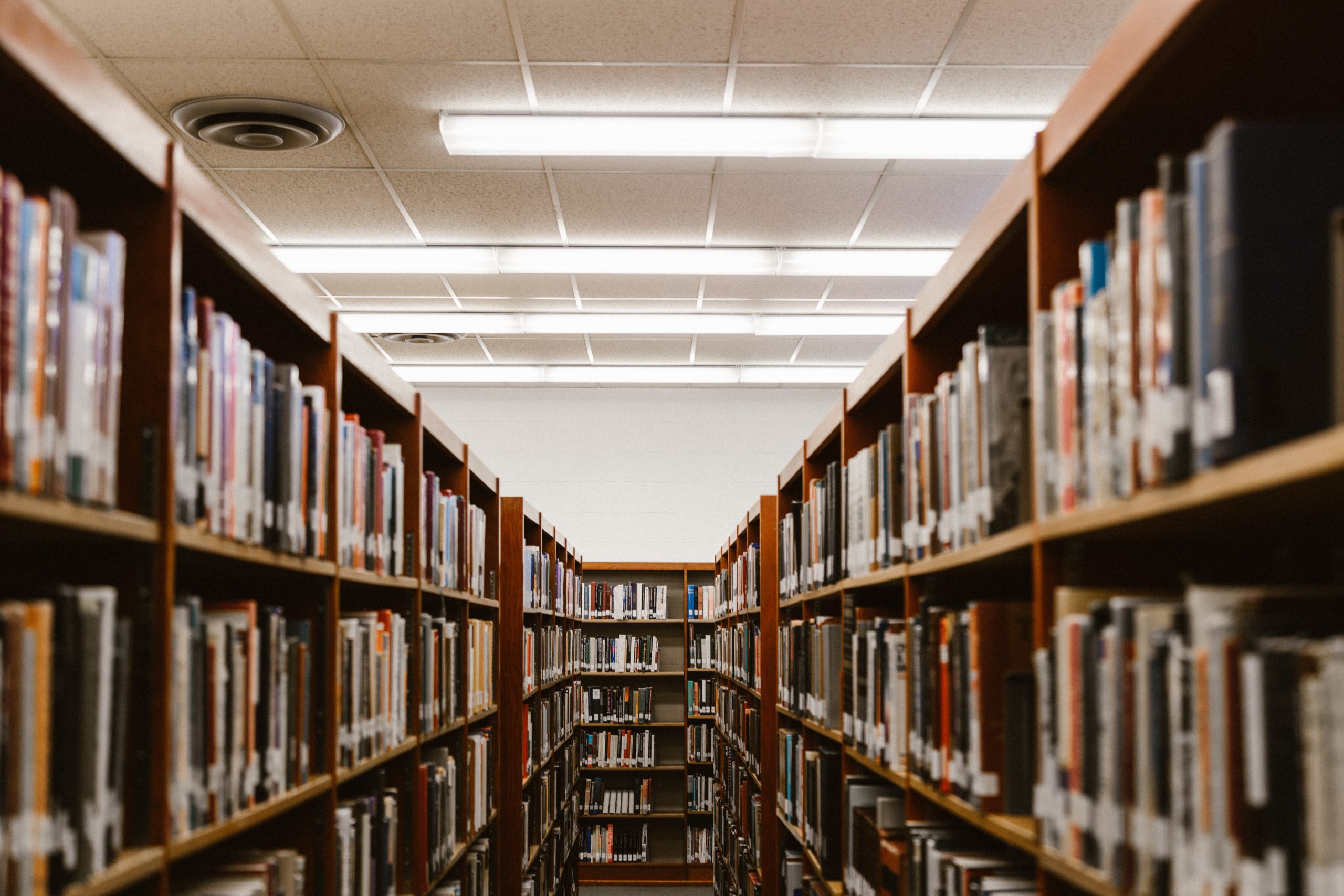 Library shelves